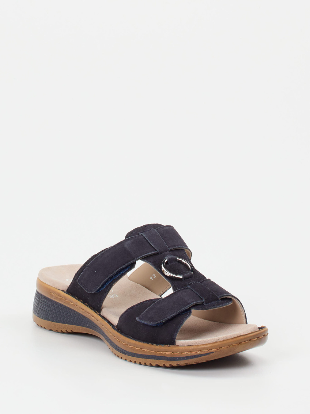 Ara – Komfort-Pantolette aus Veloursleder Dunkelblau