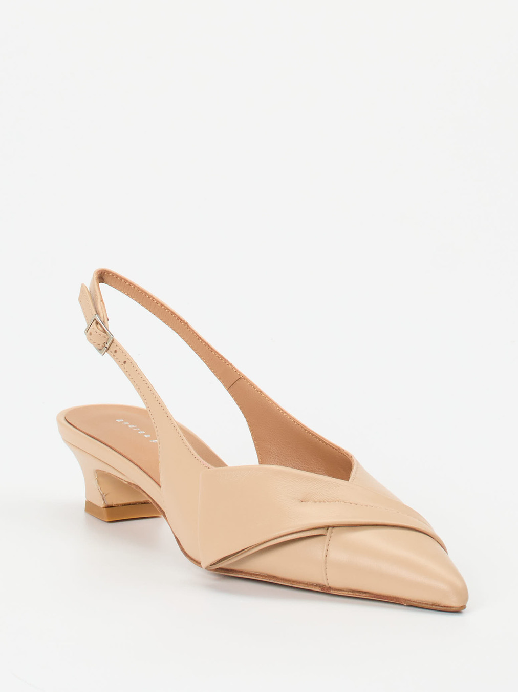 Andrea Puccini – Slingpumps aus Lammleder beige