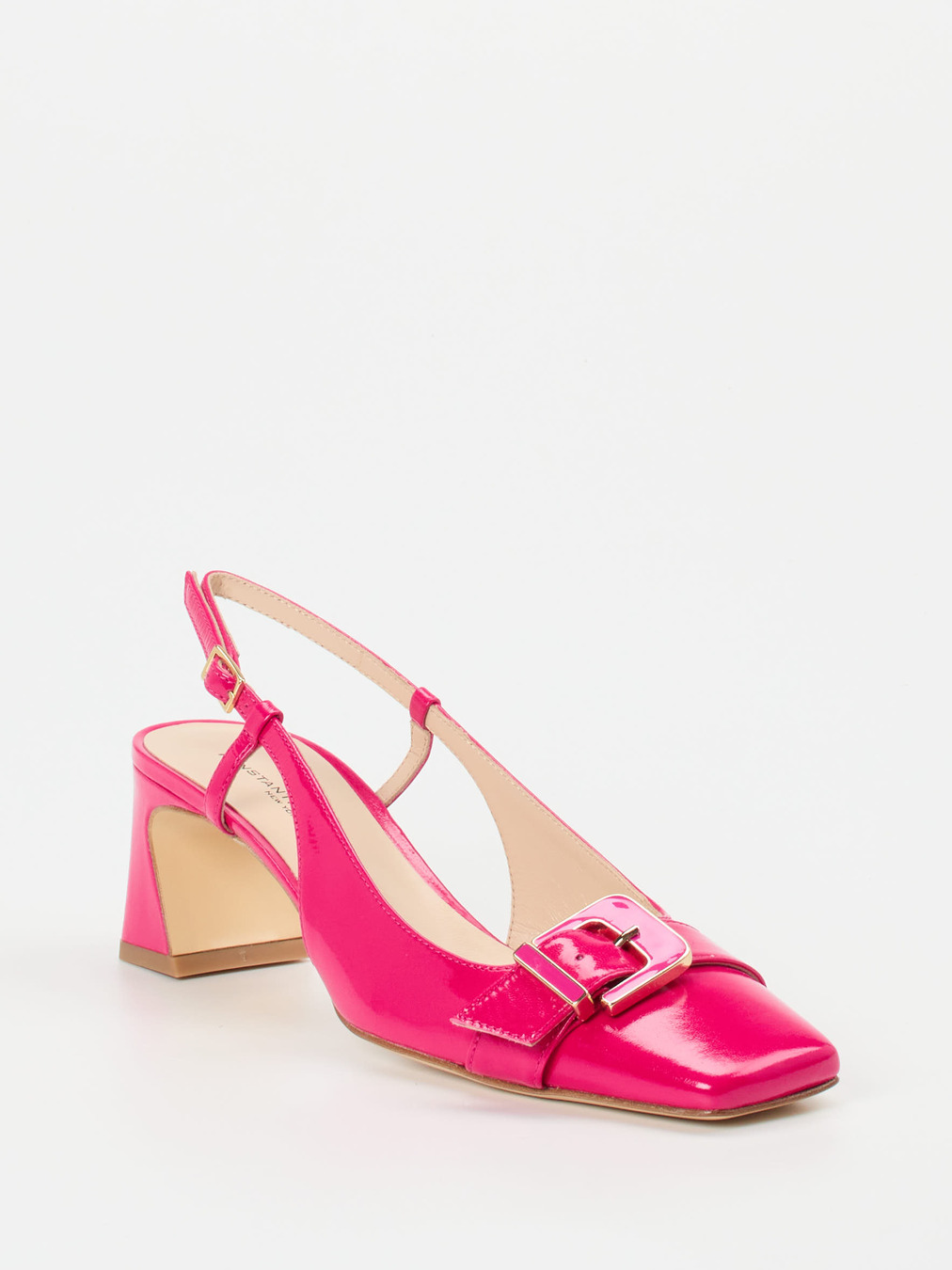 Konstantin Starke – Slingpumps aus Lackleder pink