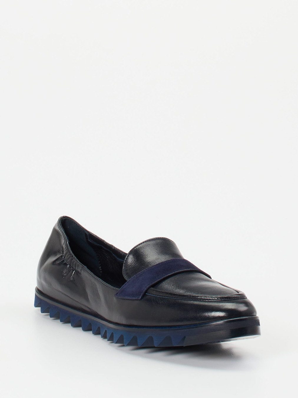 Konstantin Starke – Loafer aus Lammleder in Blau