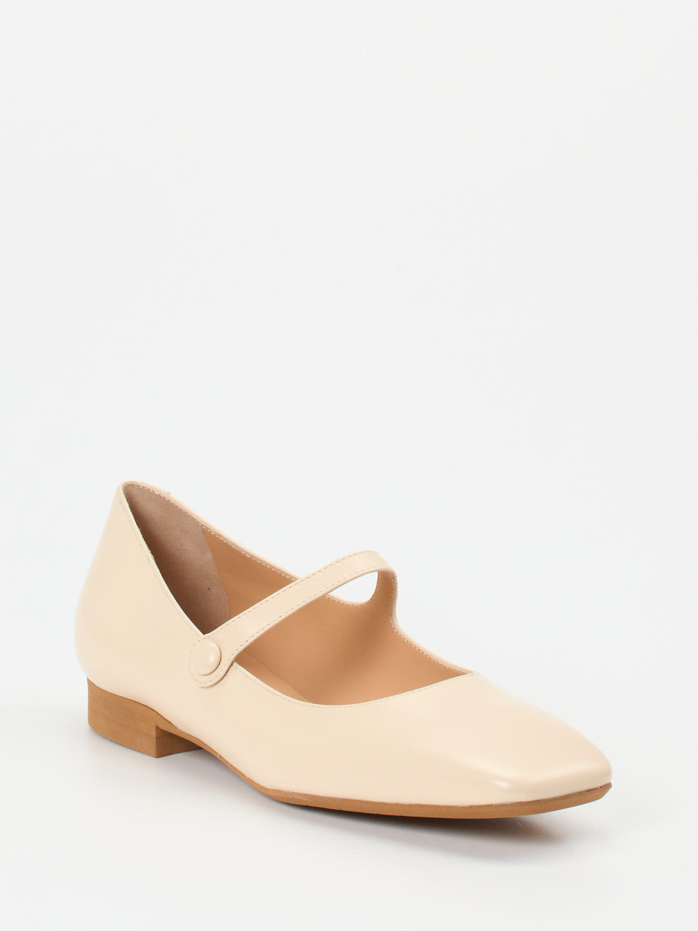 Konstantin Starke – Mary Janes aus Lammleder Beige
