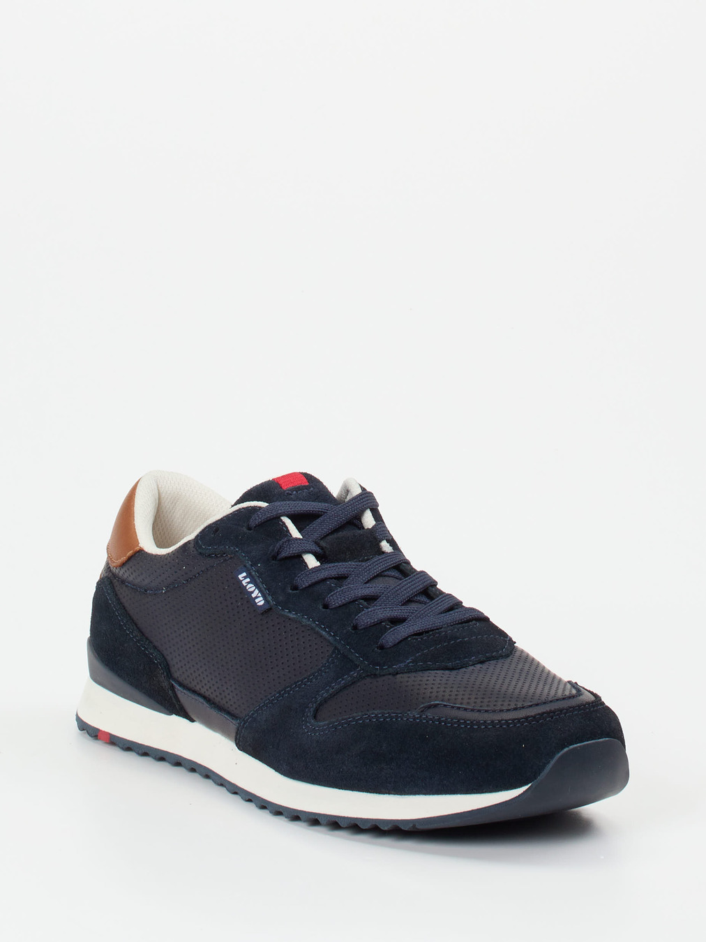 Lloyd – Retro-Sneaker aus Leder und Mesh dunkelblau