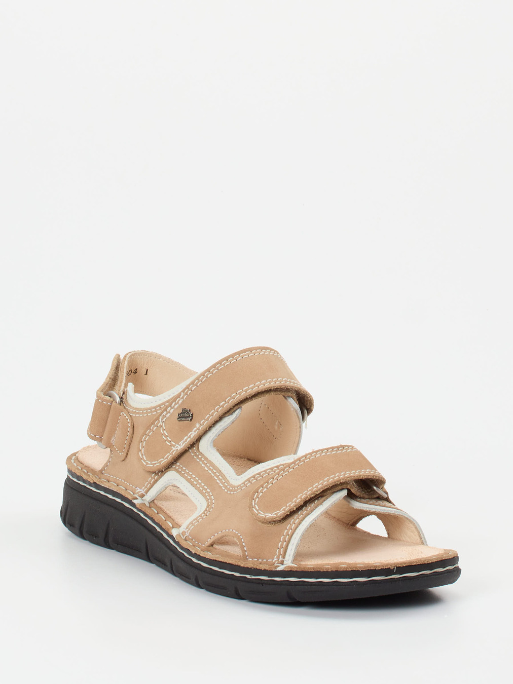 Finn Comfort – Sandale aus Nubukleder beige