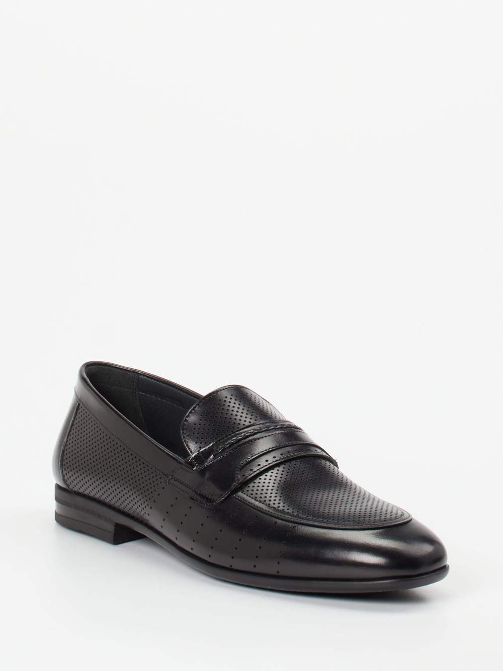 Konstantin Starke – Loafer aus geprägtem Leder schwarz