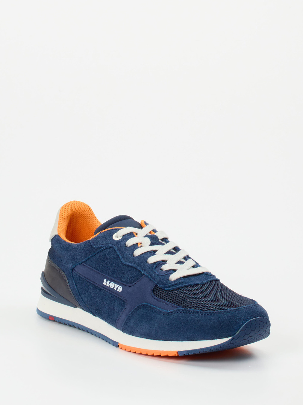 Lloyd – Retro-Sneaker aus Veloursleder Marineblau