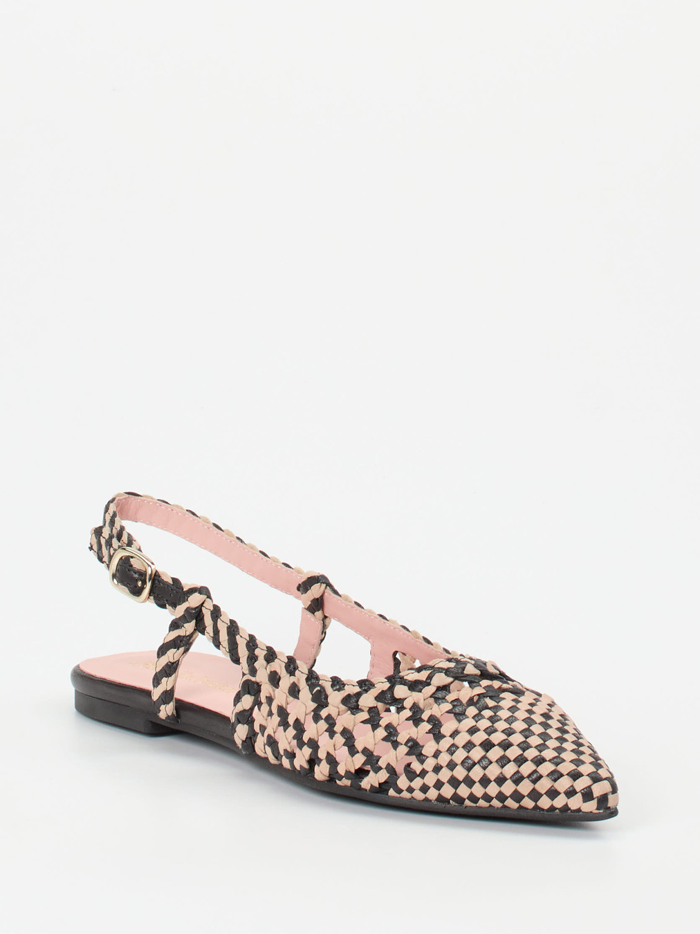 Pretty Ballerinas – Slingback-Ballerinas aus Lammleder Geflecht