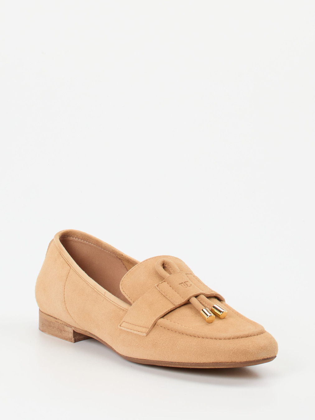 Donna Carolina – Loafer aus Veloursleder in Beige