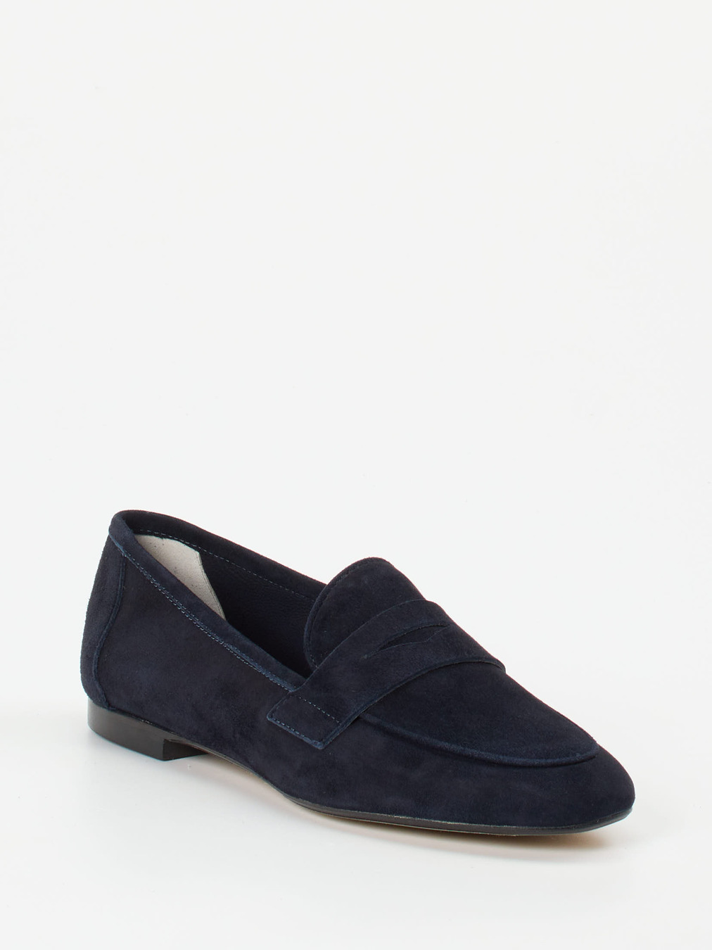 Andrea Puccini – Loafer aus Veloursleder Dunkelblau