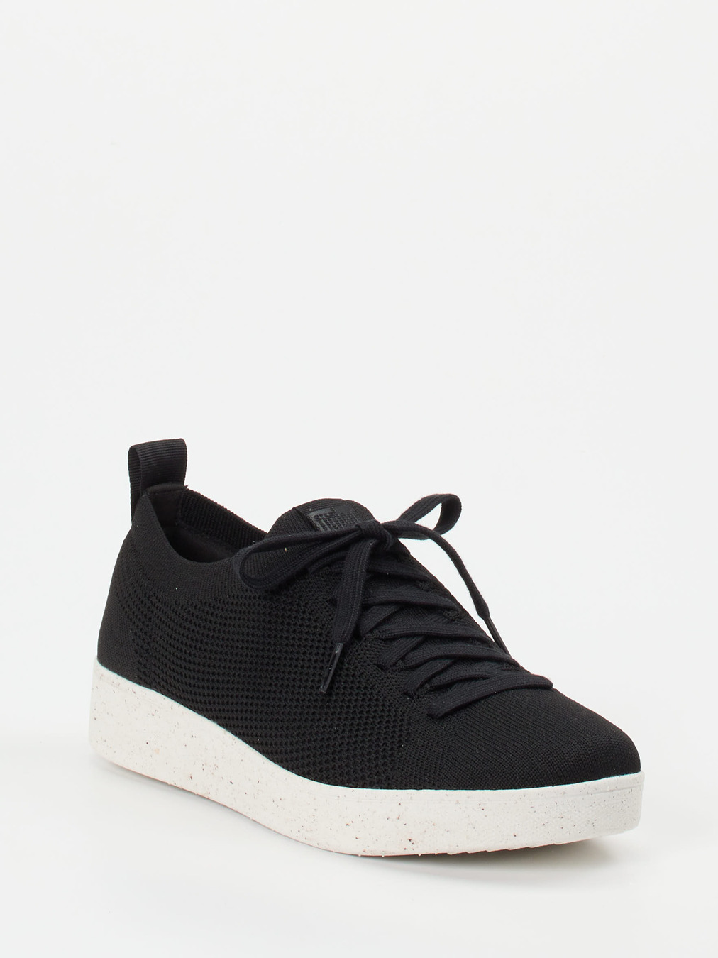 FitFlop – Sneaker aus gestricktem Textil schwarz