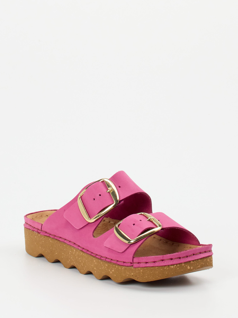 Rohde – Pantoletten aus Nubukleder in Fuchsia