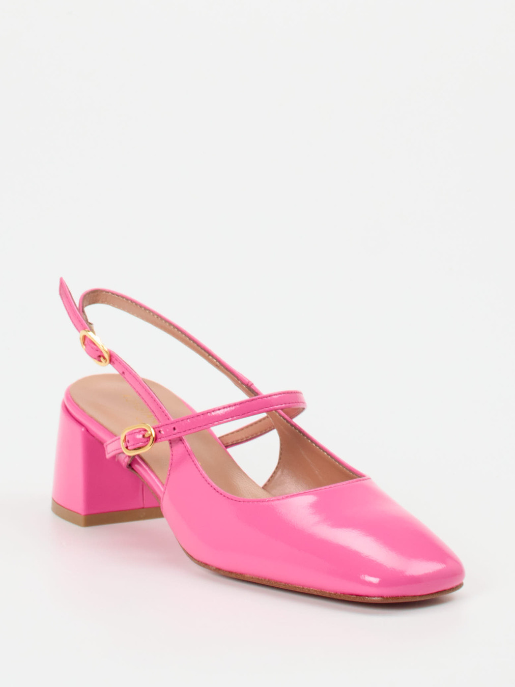 Konstantin Starke – Slingback-Pumps aus Lackleder Pink