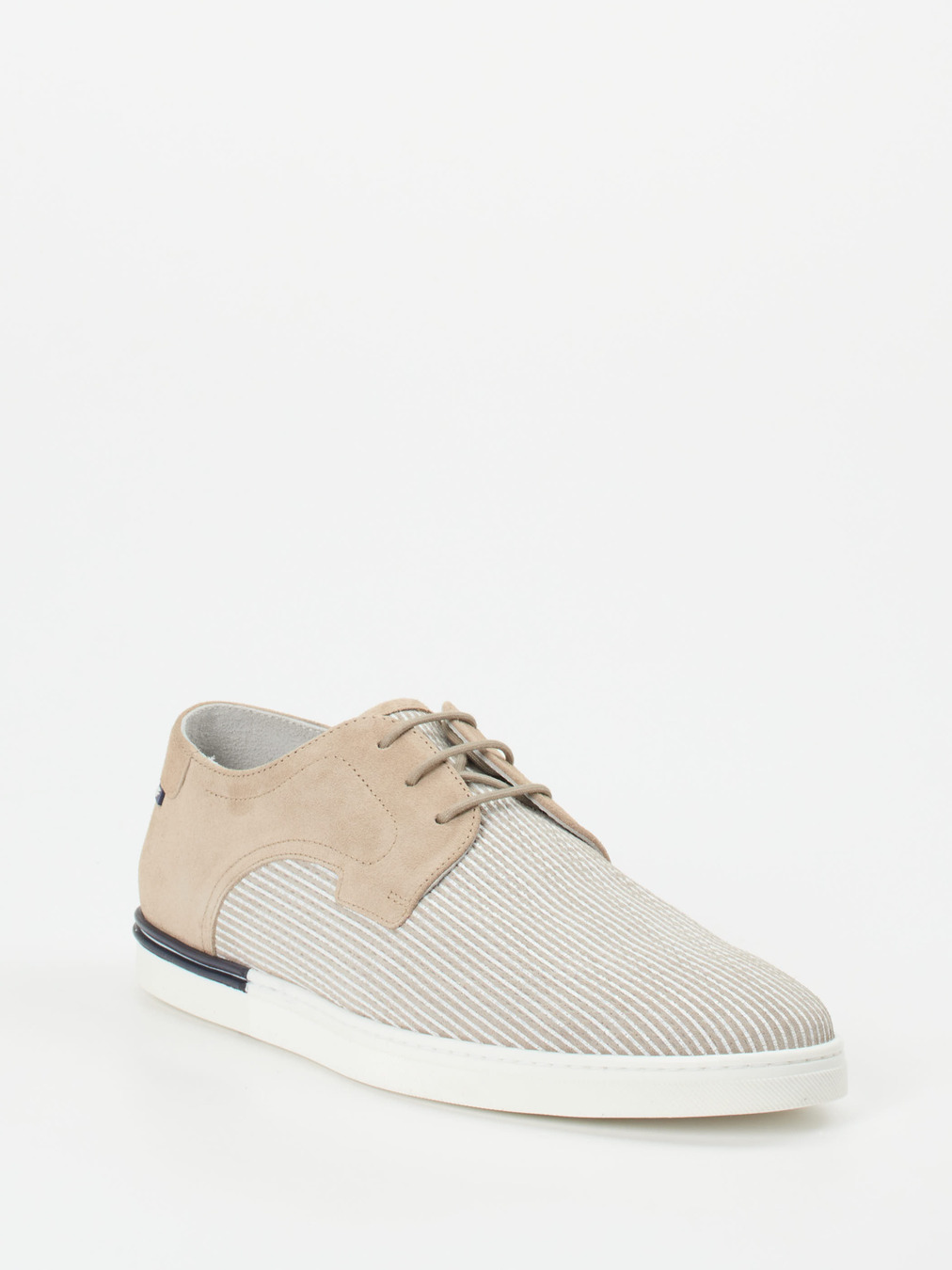 Floris van Bommel – Schnürschuh aus Veloursleder Beige