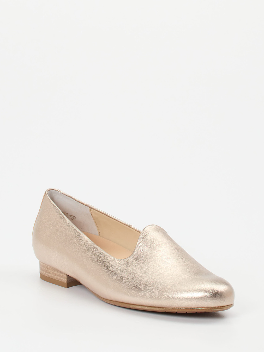 Semler – Slipper aus Metallicleder in Gold