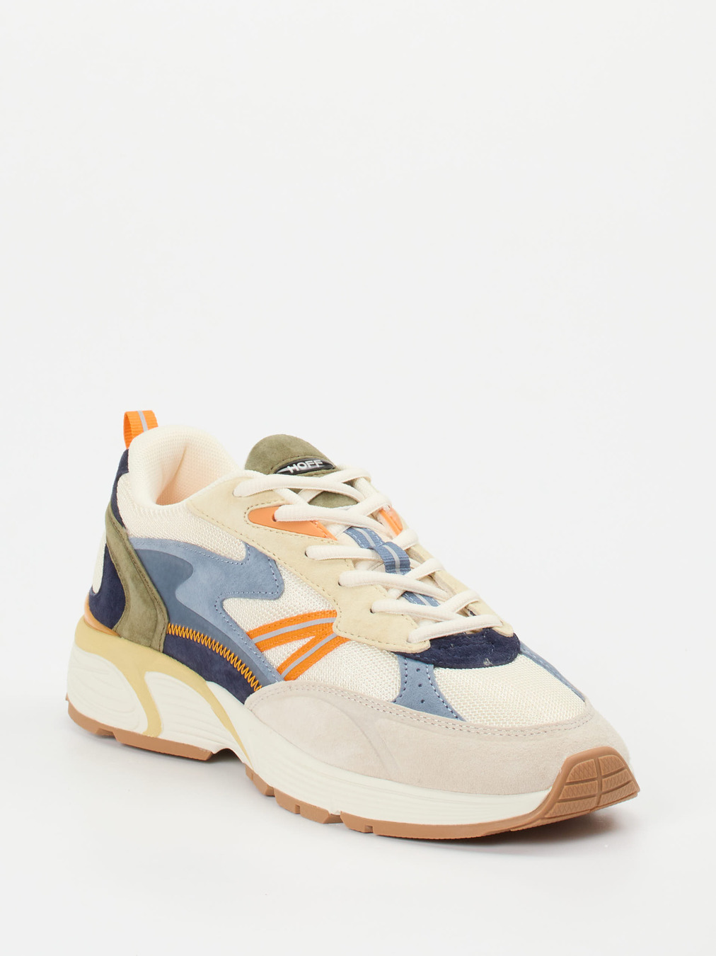 THE HOFF BRAND – Sneaker aus Textil und Veloursleder beige