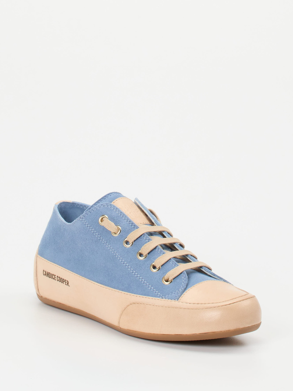 Candice Cooper – Sneaker aus Veloursleder in Hellblau
