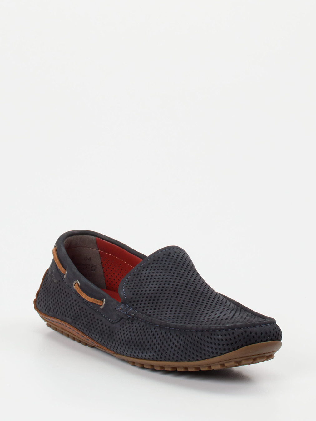 Sioux – Mokassin aus Veloursleder Dunkelblau