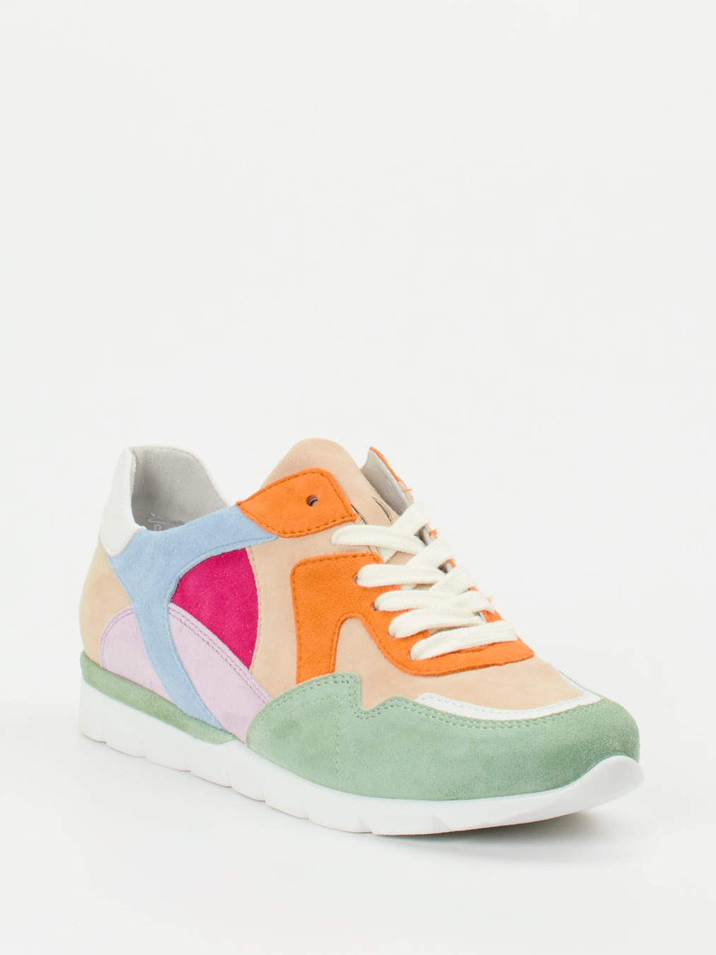 Semler – Sneaker aus Veloursleder Colorblocking