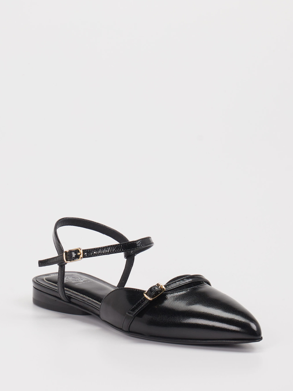 Truman's – Riemchen-Ballerinas aus Lackleder Schwarz