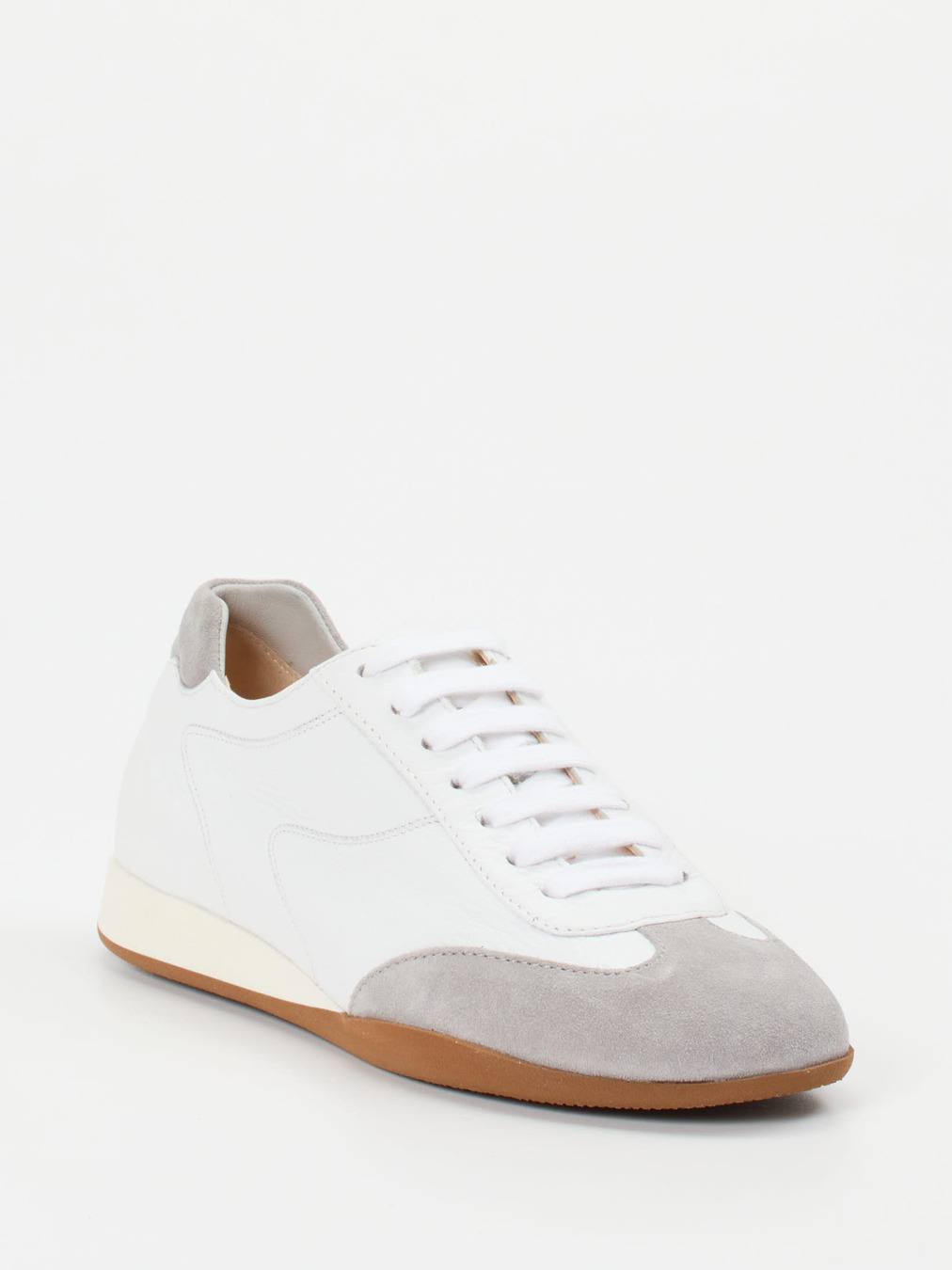 Truman's – Retro-Sneaker aus Hirschleder Weiß