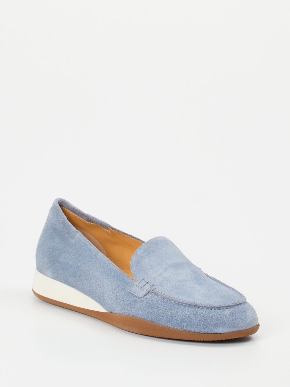Truman's – Komfort-Loafer aus Veloursleder hellblau