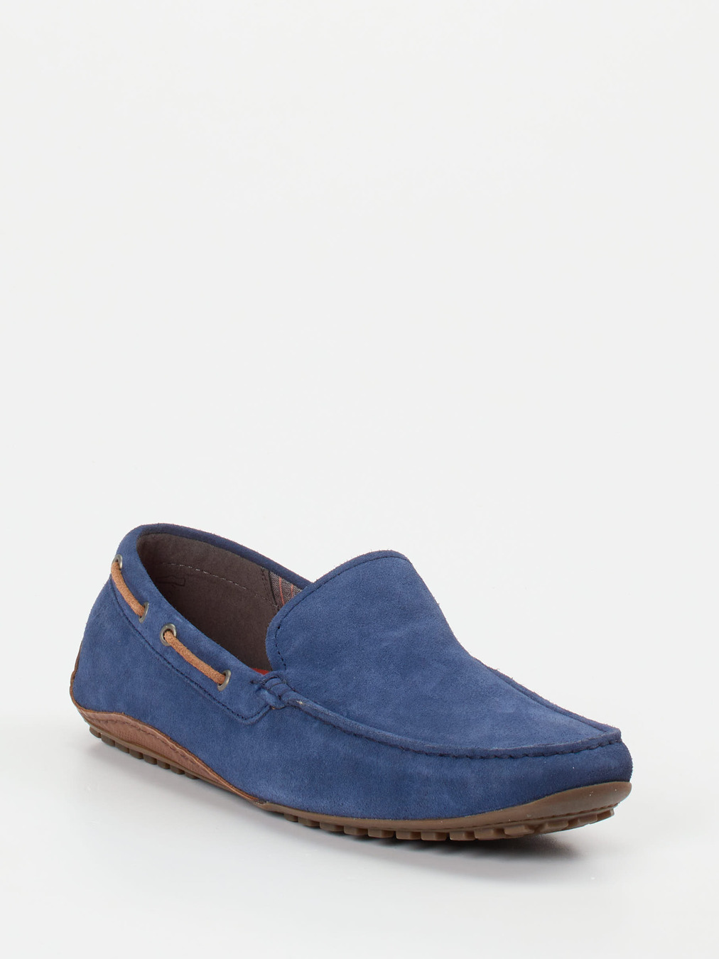 Sioux – Mokassin aus Veloursleder kobaltblau
