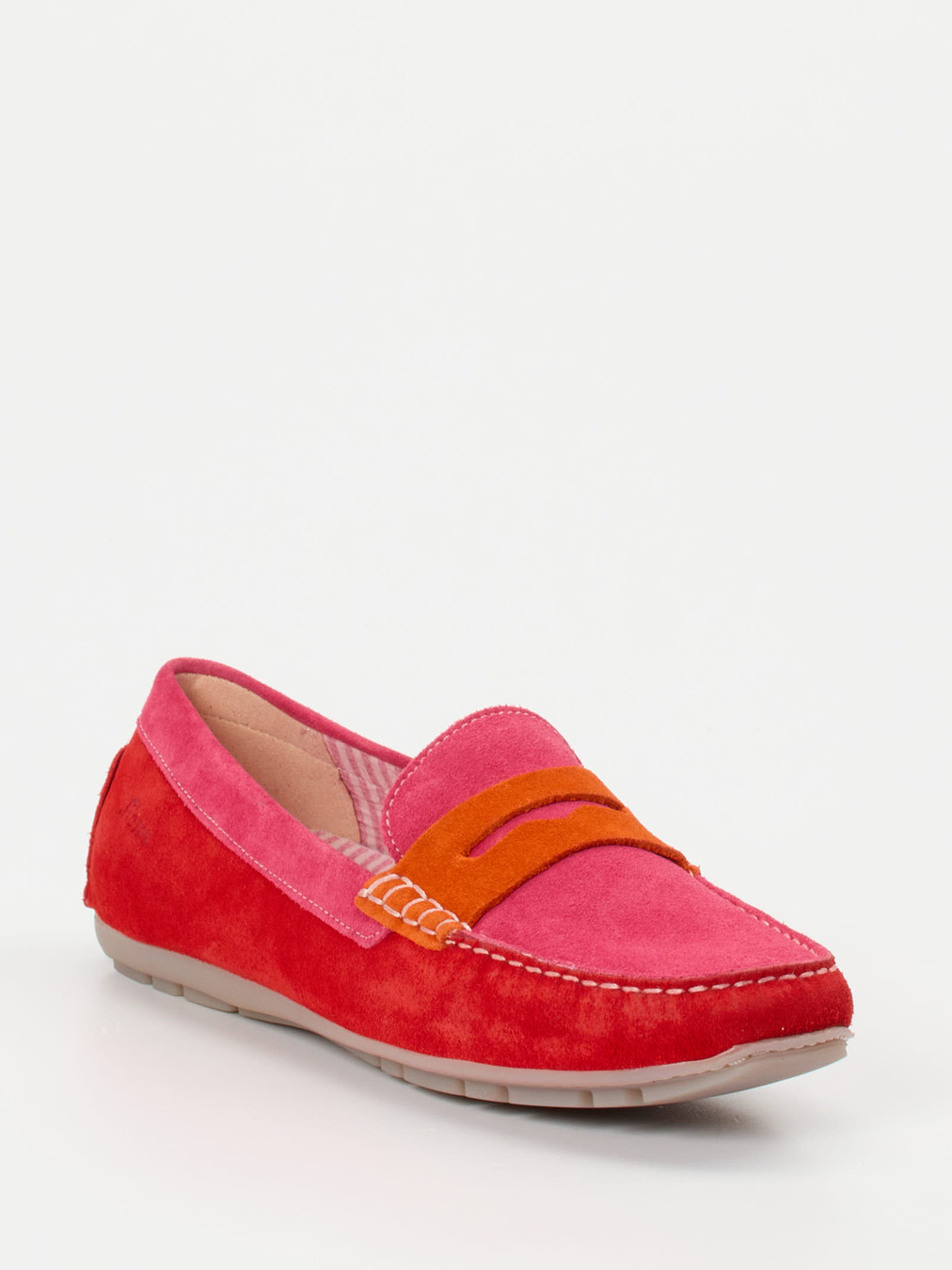 Sioux – Loafer aus Veloursleder in Color-Blocking