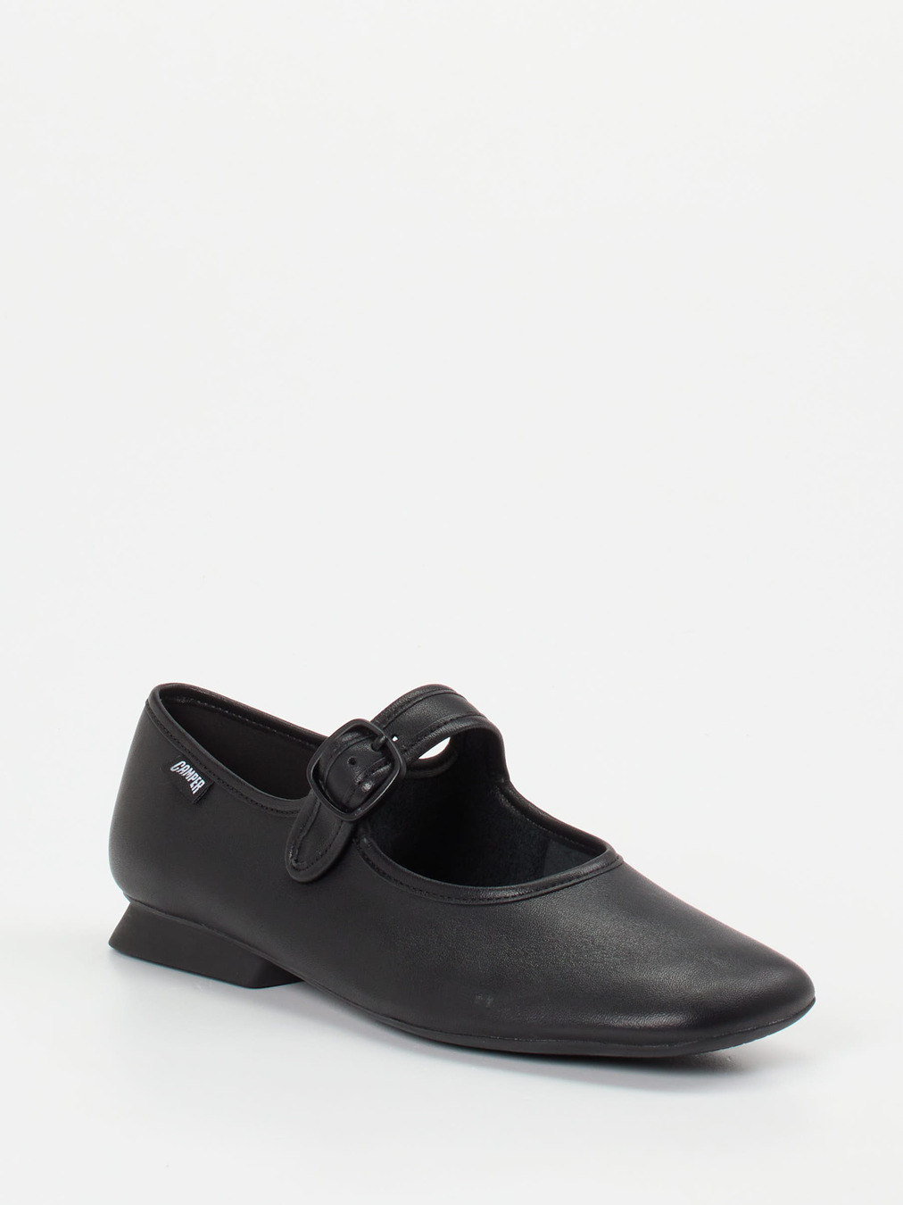 Camper – Spangenpumps aus Kalbleder Schwarz