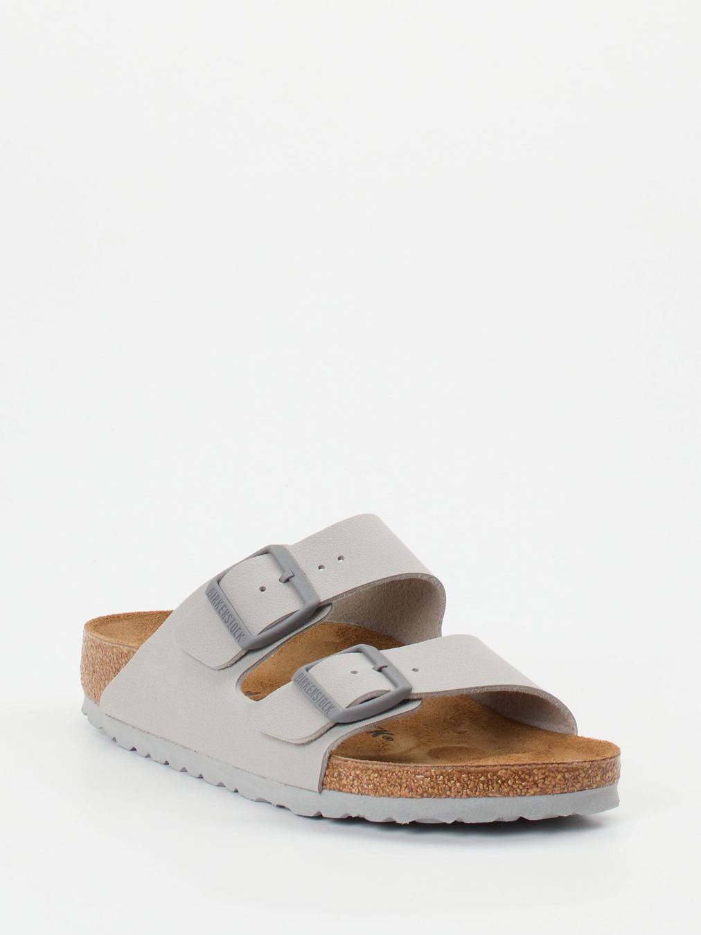 Birkenstock – Zwei-Riemen-Sandalen aus Synthetik grau