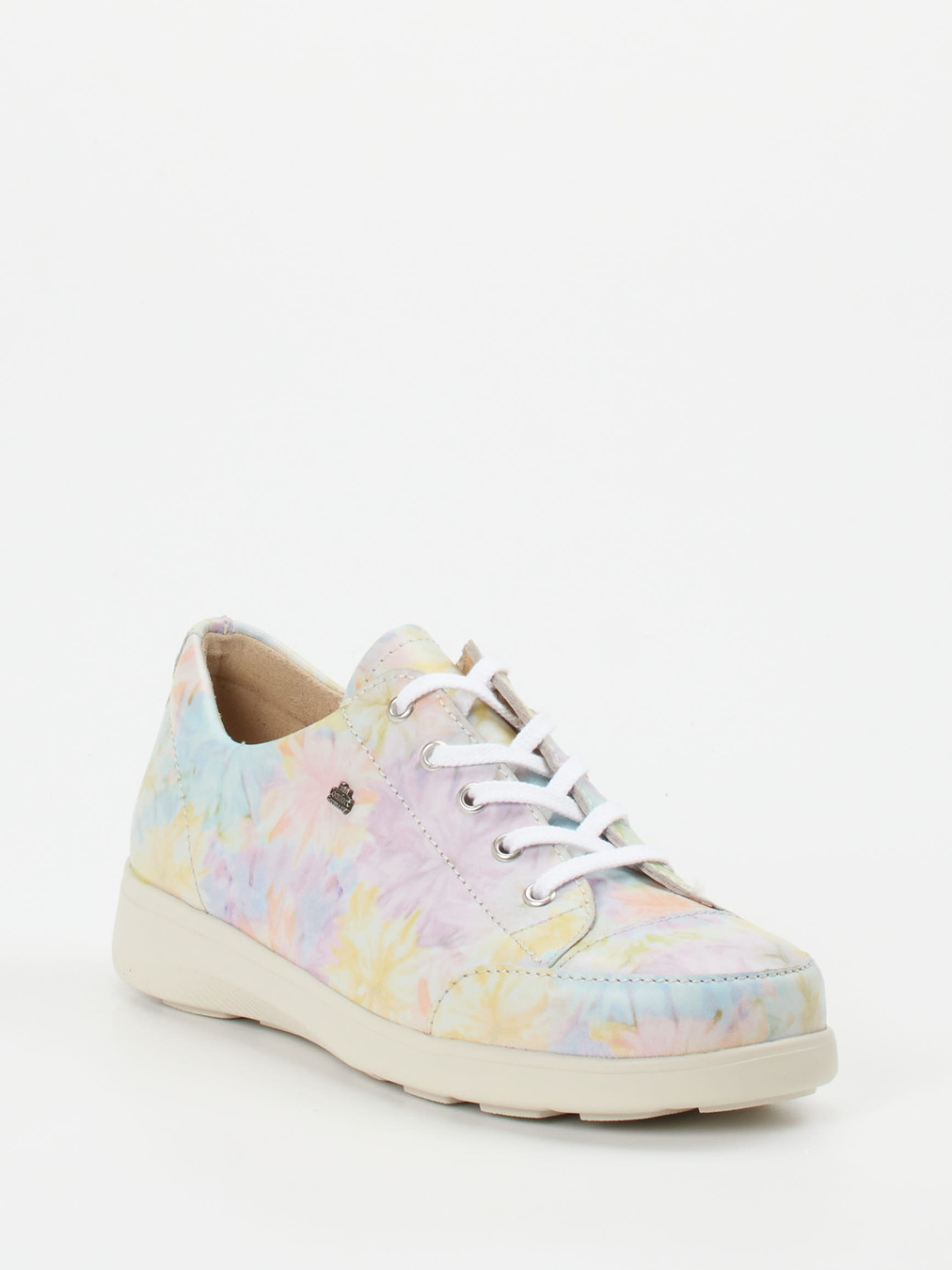 Finn Comfort – Komfort-Sneaker aus Kalbleder Pastellprint
