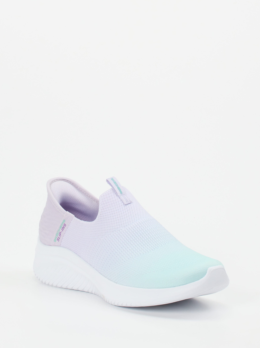Skechers – Slip-On Sneaker aus gestricktem Meshtextil lavendel