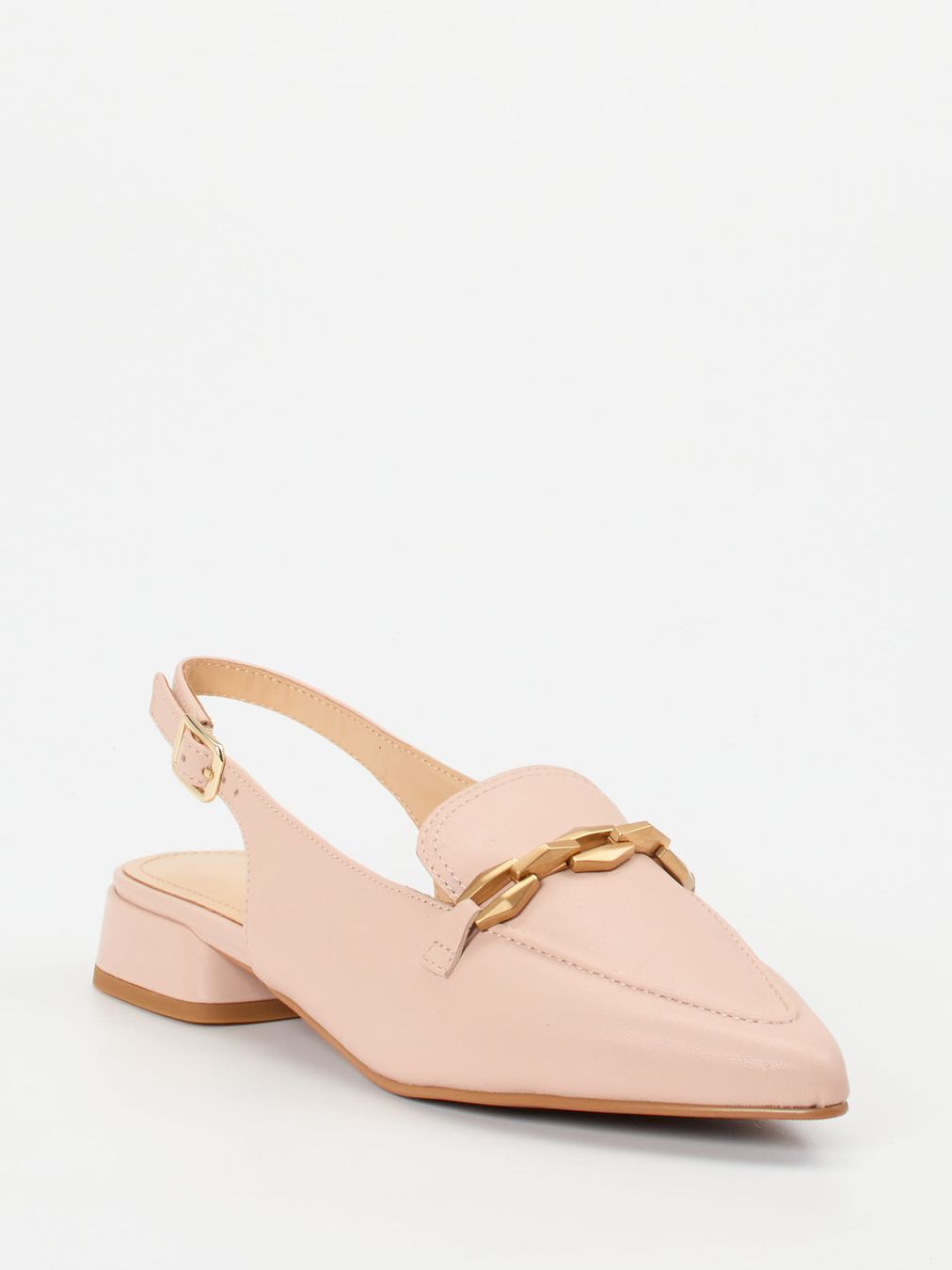 Maripé – Slingback-Loafer aus Lammleder in Rosé
