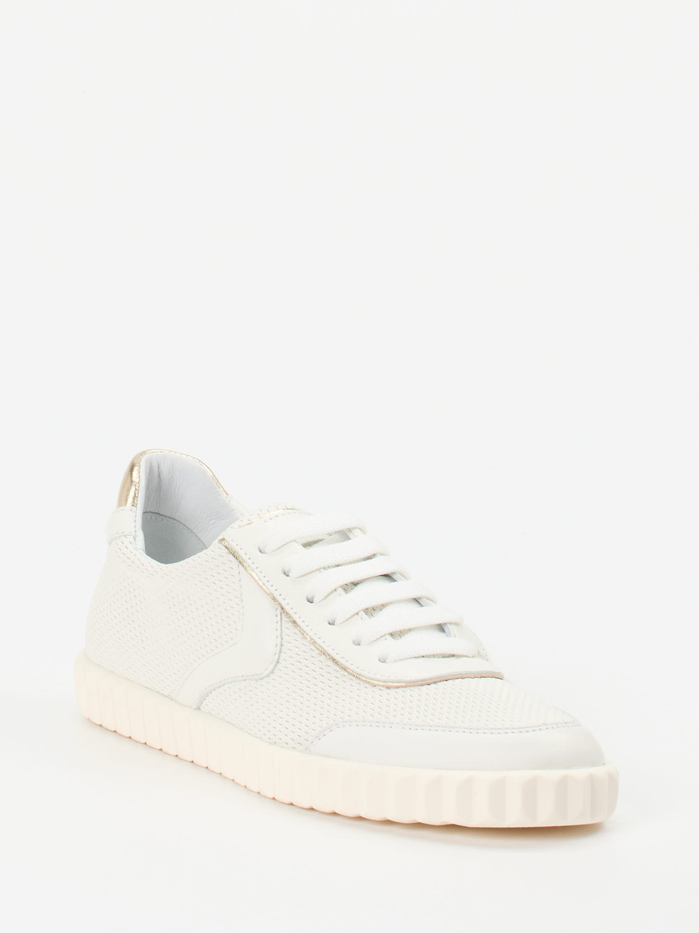 Voile Blanche – Sneaker aus Lammleder in Offwhite
