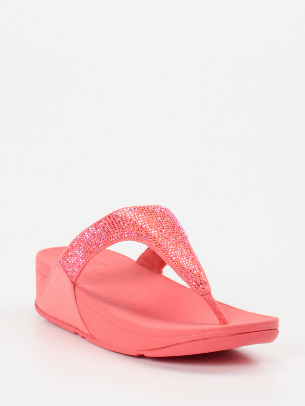 FitFlop – Zehentrenner aus Textil in Korallrosa