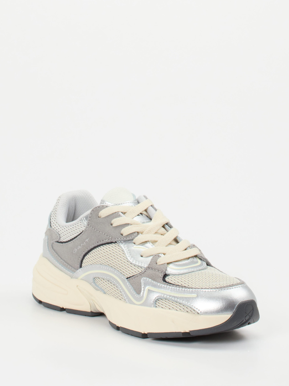 Gant – Chunky Sneaker aus Metallicleder und Velours