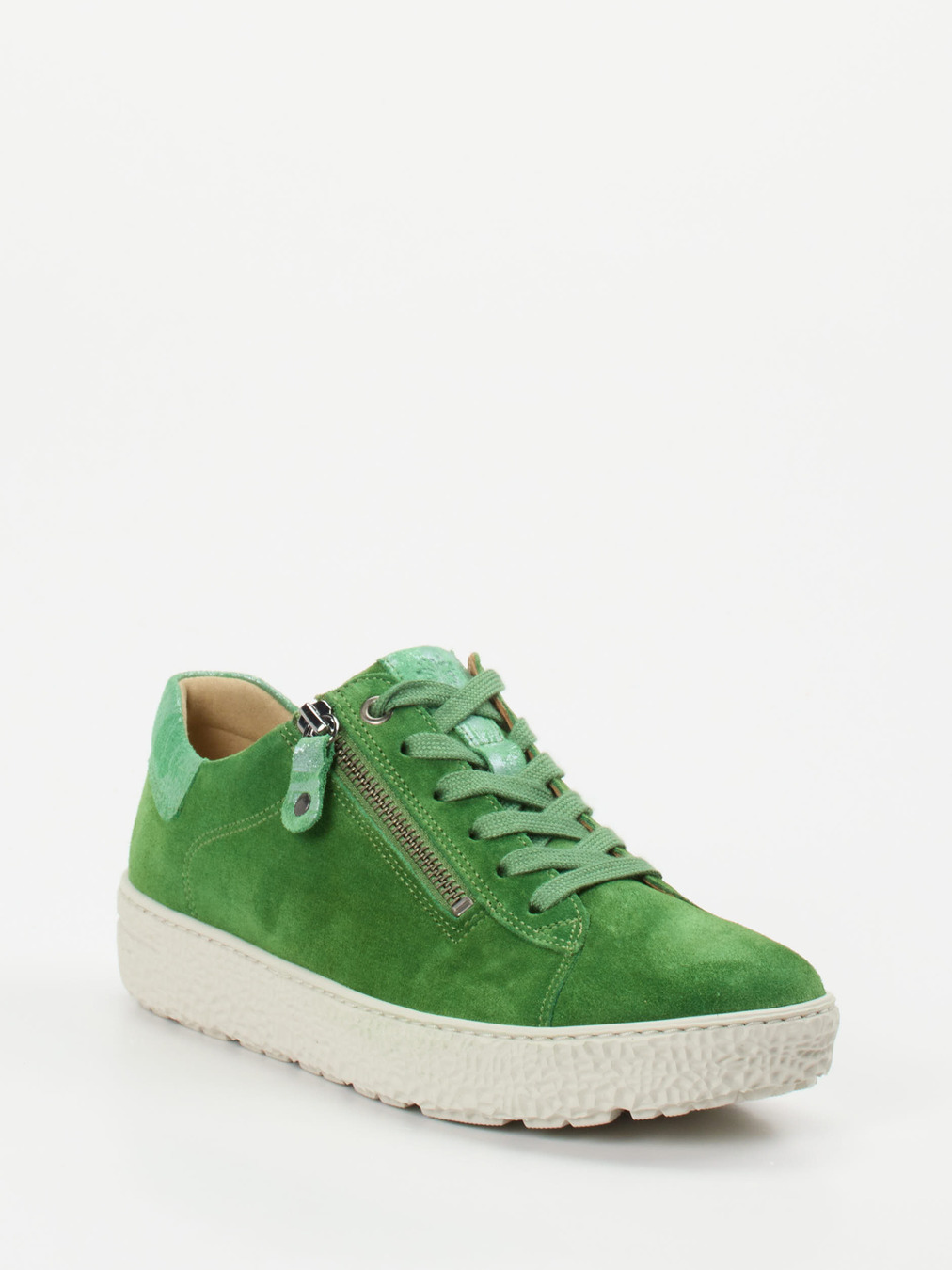 Hartjes – Sneaker aus Veloursleder Grün