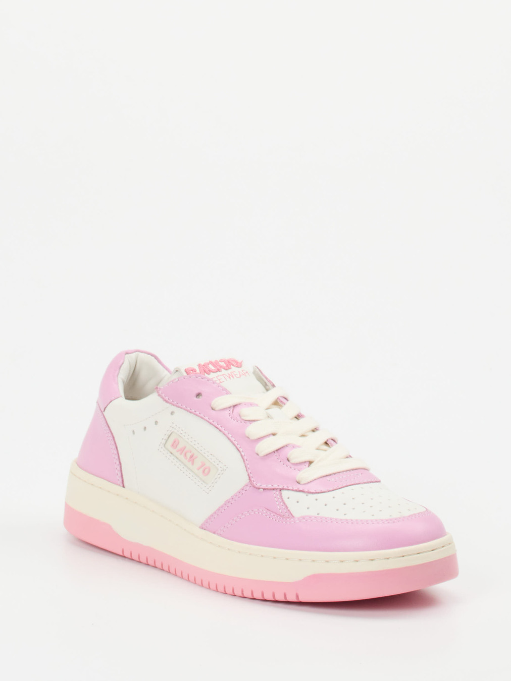 Back 70 – Sneaker aus Glattleder in Off-White