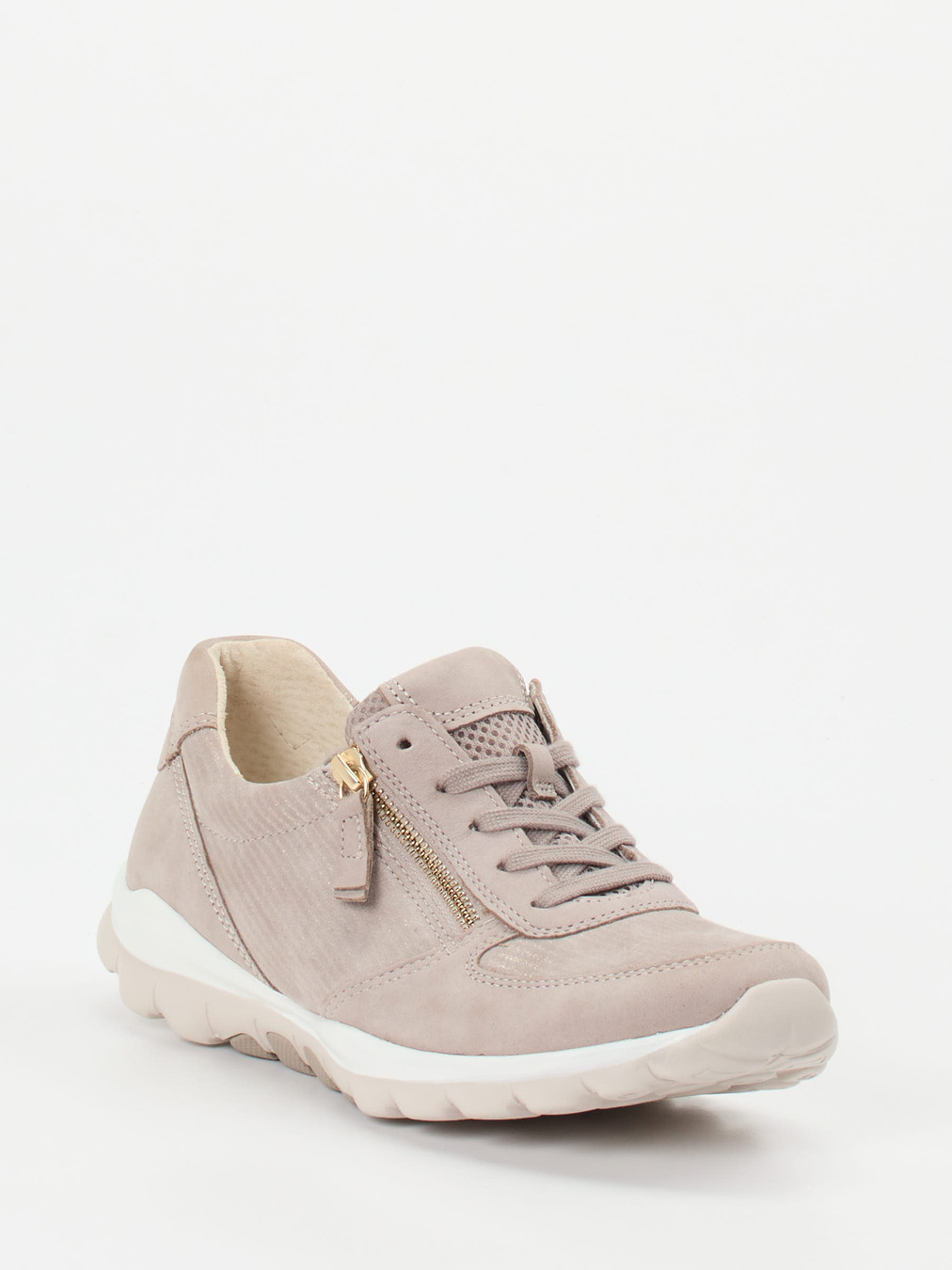 Gabor Comfort – Komfort-Sneaker aus Nubukleder Beige