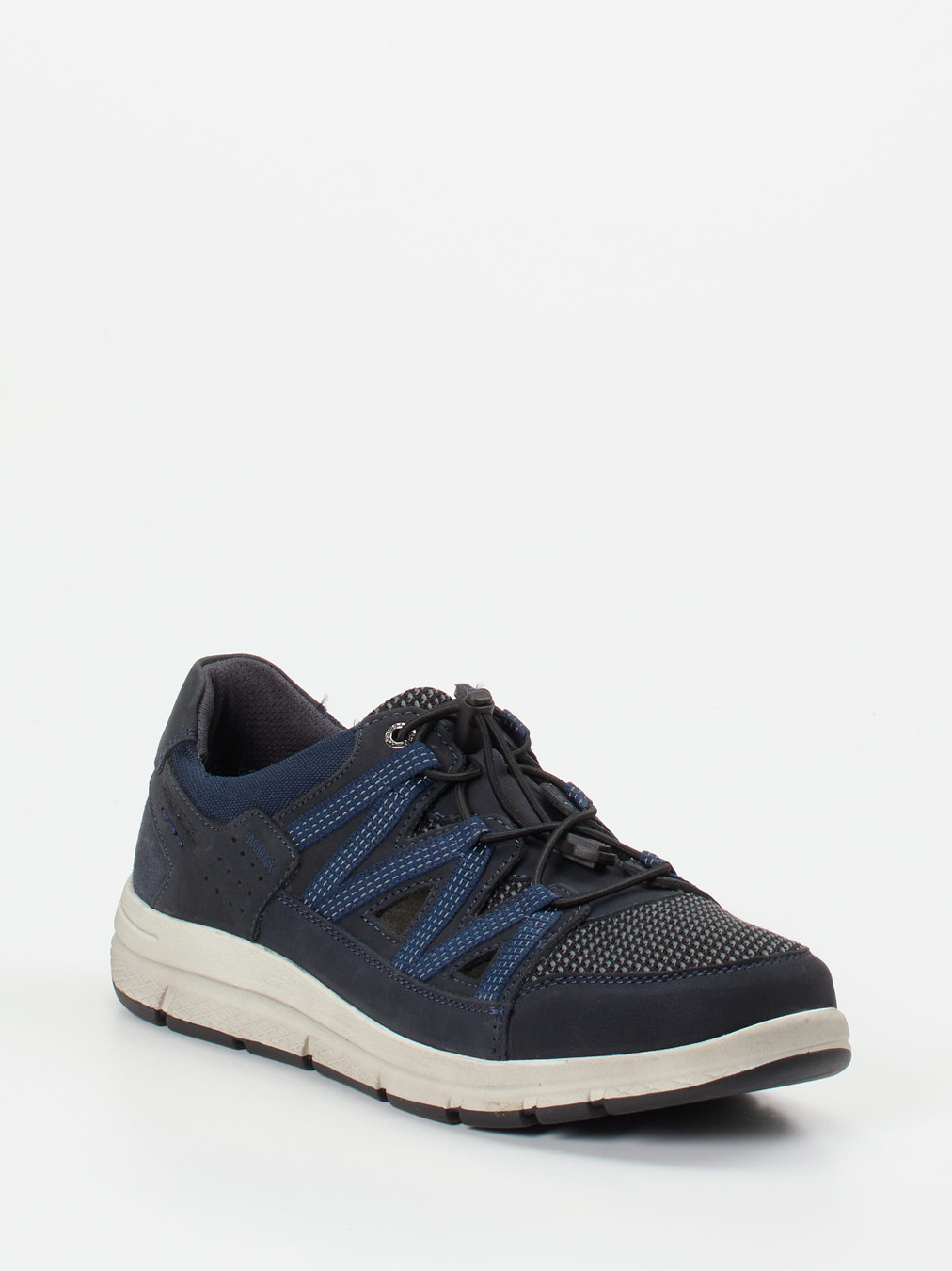 Josef Seibel – Komfort-Sneaker aus Mesh und Nubukleder blau