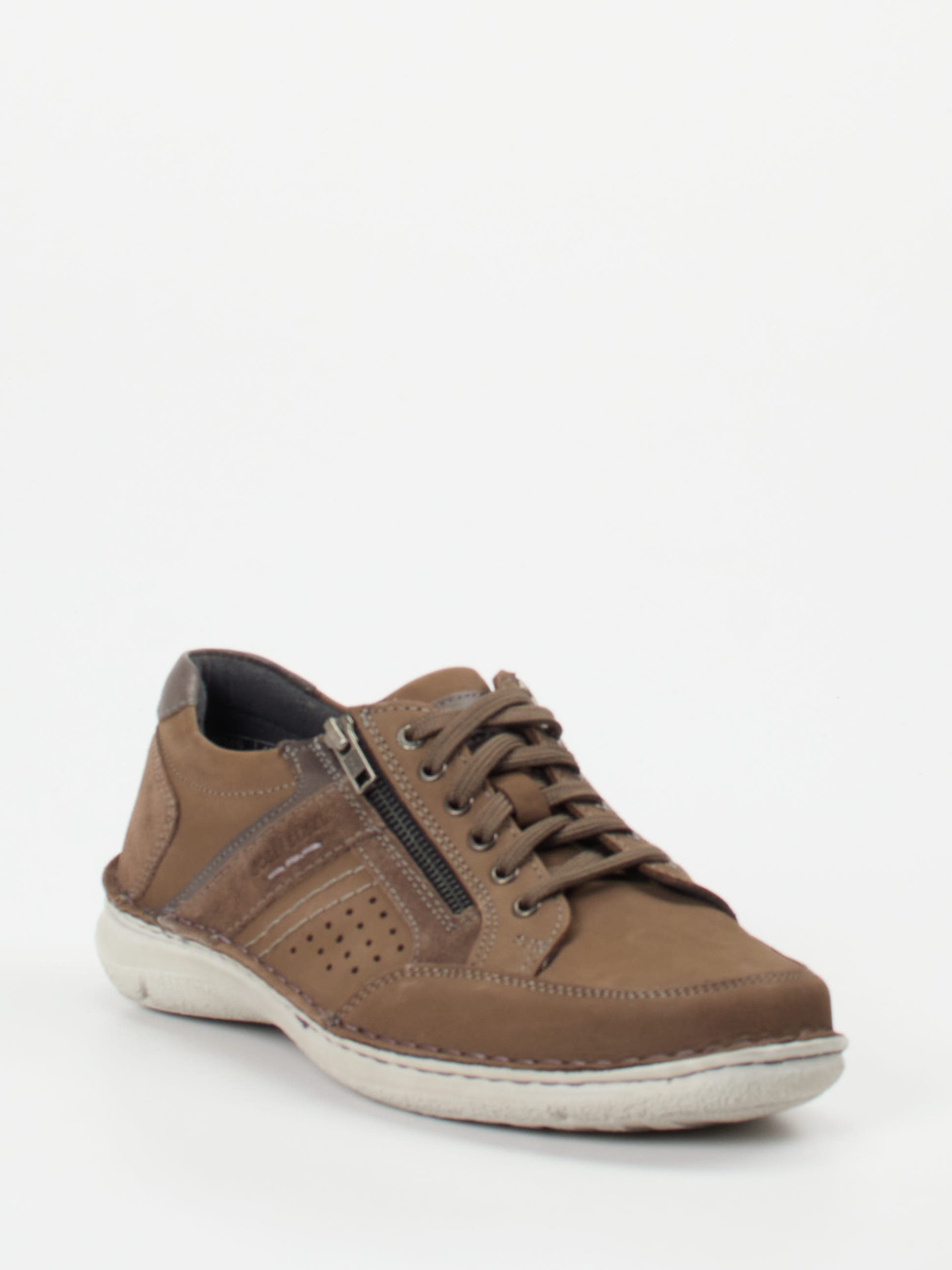 Josef Seibel – Schnürschuh aus Nubukleder braun