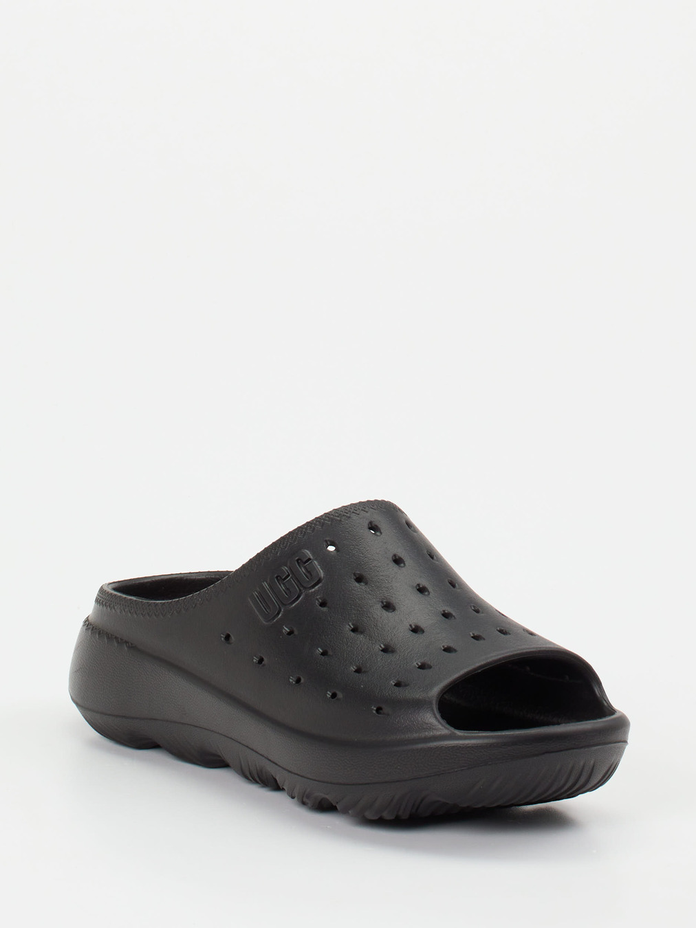 UGG – Komfort-Pantolette aus Gummi in Schwarz