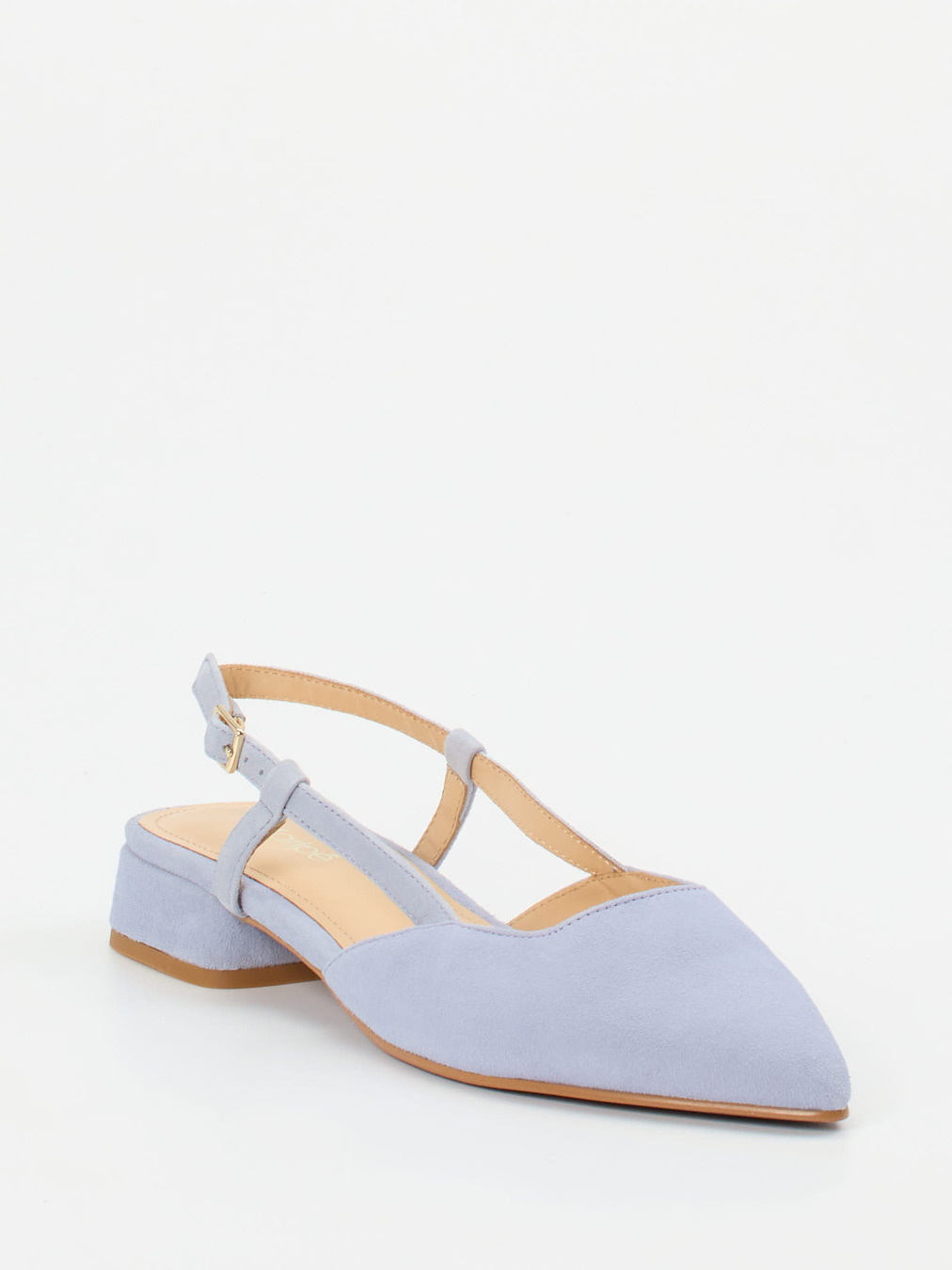 Maripé – Slingback-Ballerinas aus Veloursleder Hellflieder