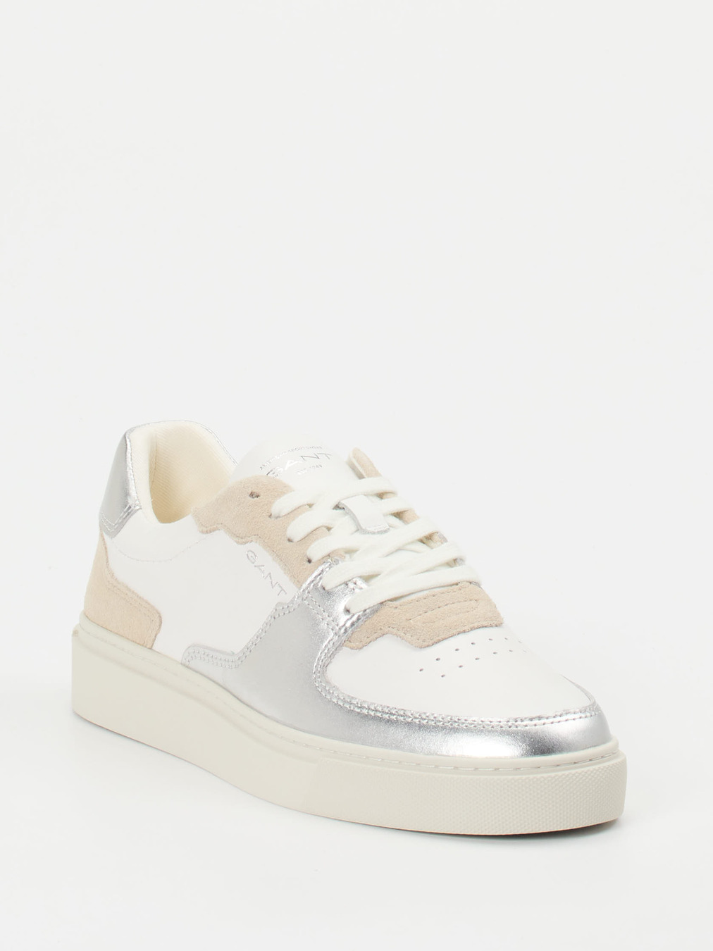 Gant – Sneaker aus Lammleder mit Metallic-Detail