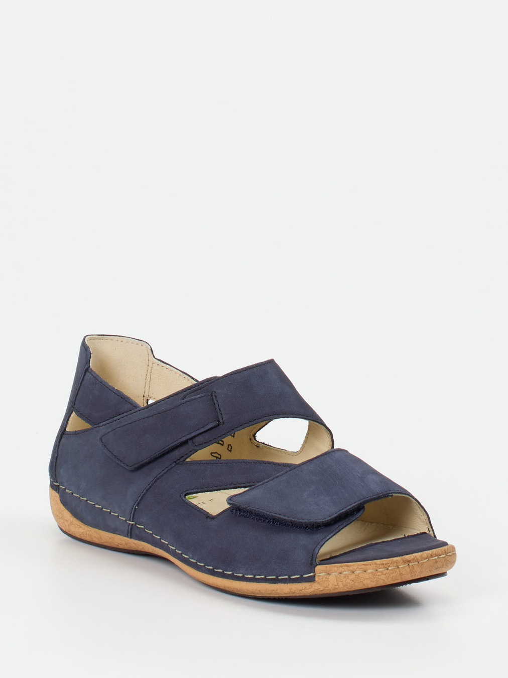 Waldläufer – Sandalen aus Nubukleder in Dunkelblau