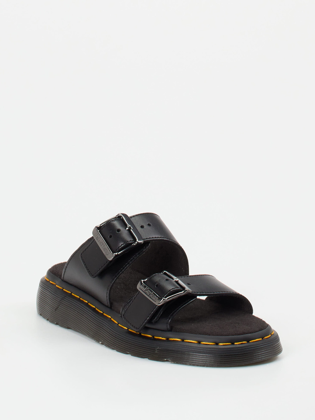 Dr. Martens – Zweiriemer-Sandale aus Kalbleder Schwarz