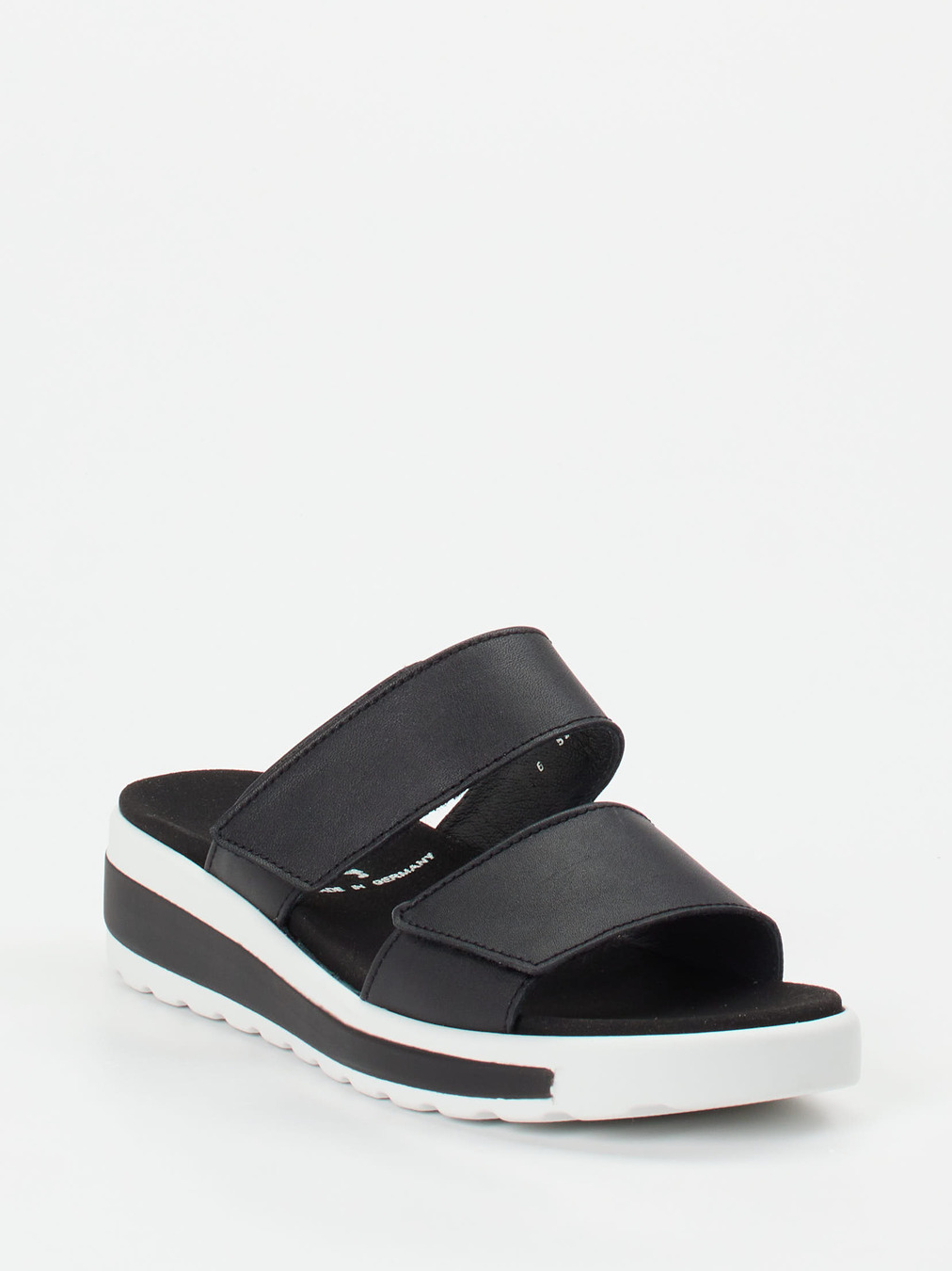 Semler – Komfort-Pantoletten aus Kalbleder Schwarz