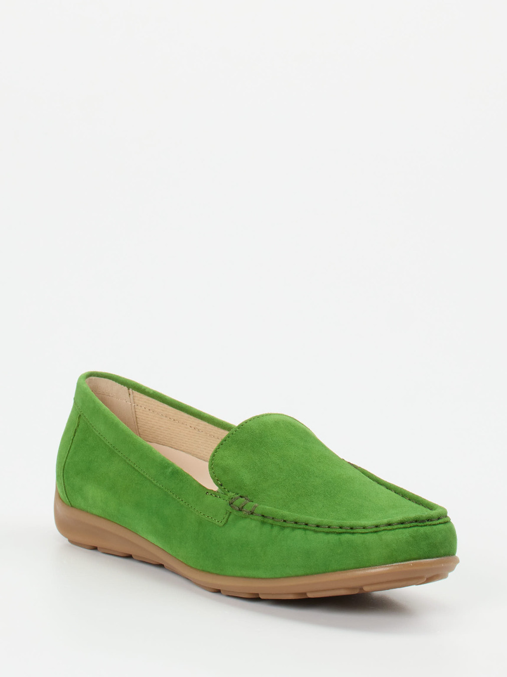 Gabor Comfort – Loafer aus Veloursleder grasgrün