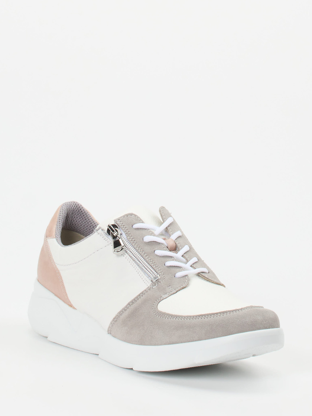 Waldläufer – Komfort-Sneaker aus Kalbleder Offwhite