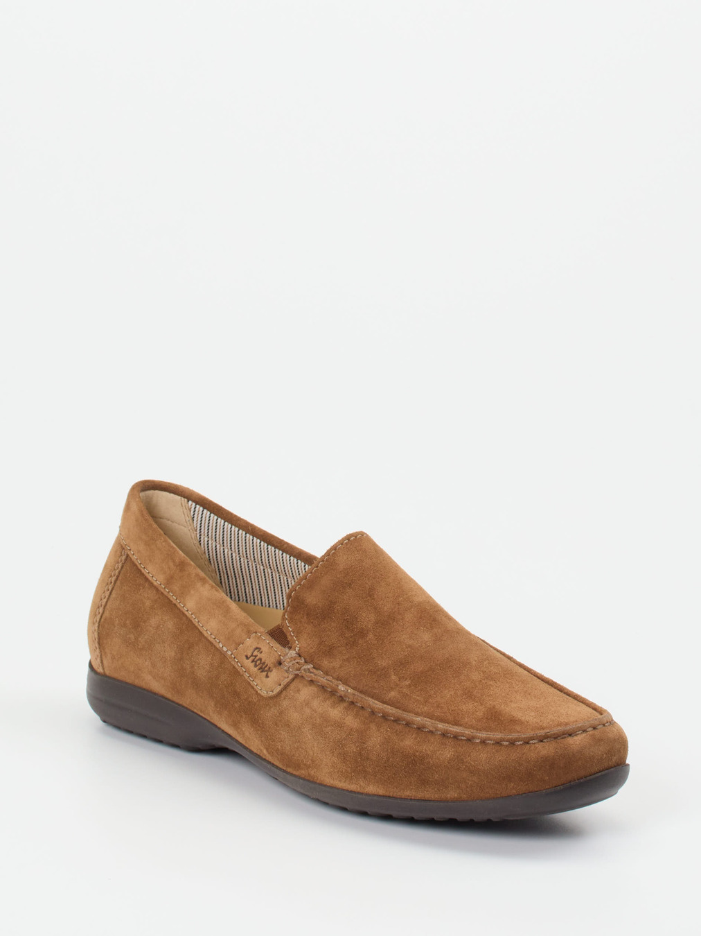 Sioux – Loafer aus Veloursleder cognacbraun