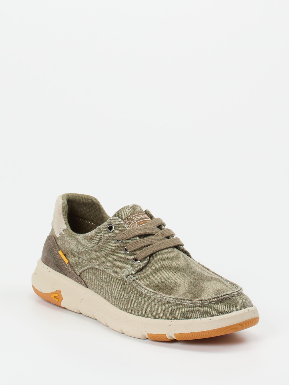 Camel Active – Schnürschuh aus Canvas und Veloursleder