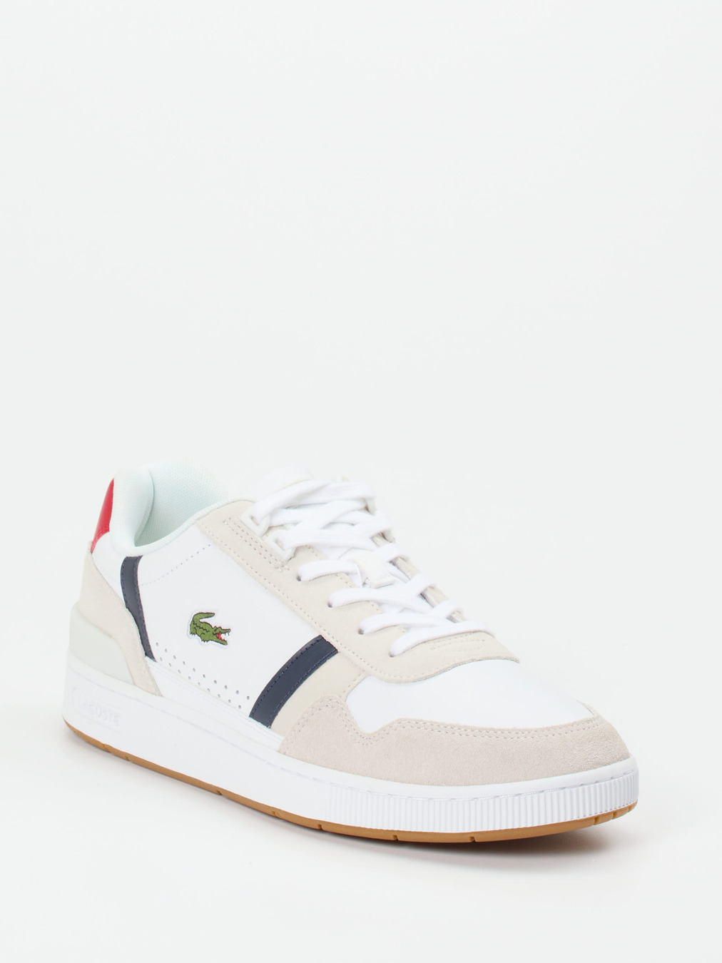 Lacoste – Low-Top Sneaker aus Leder Weiß